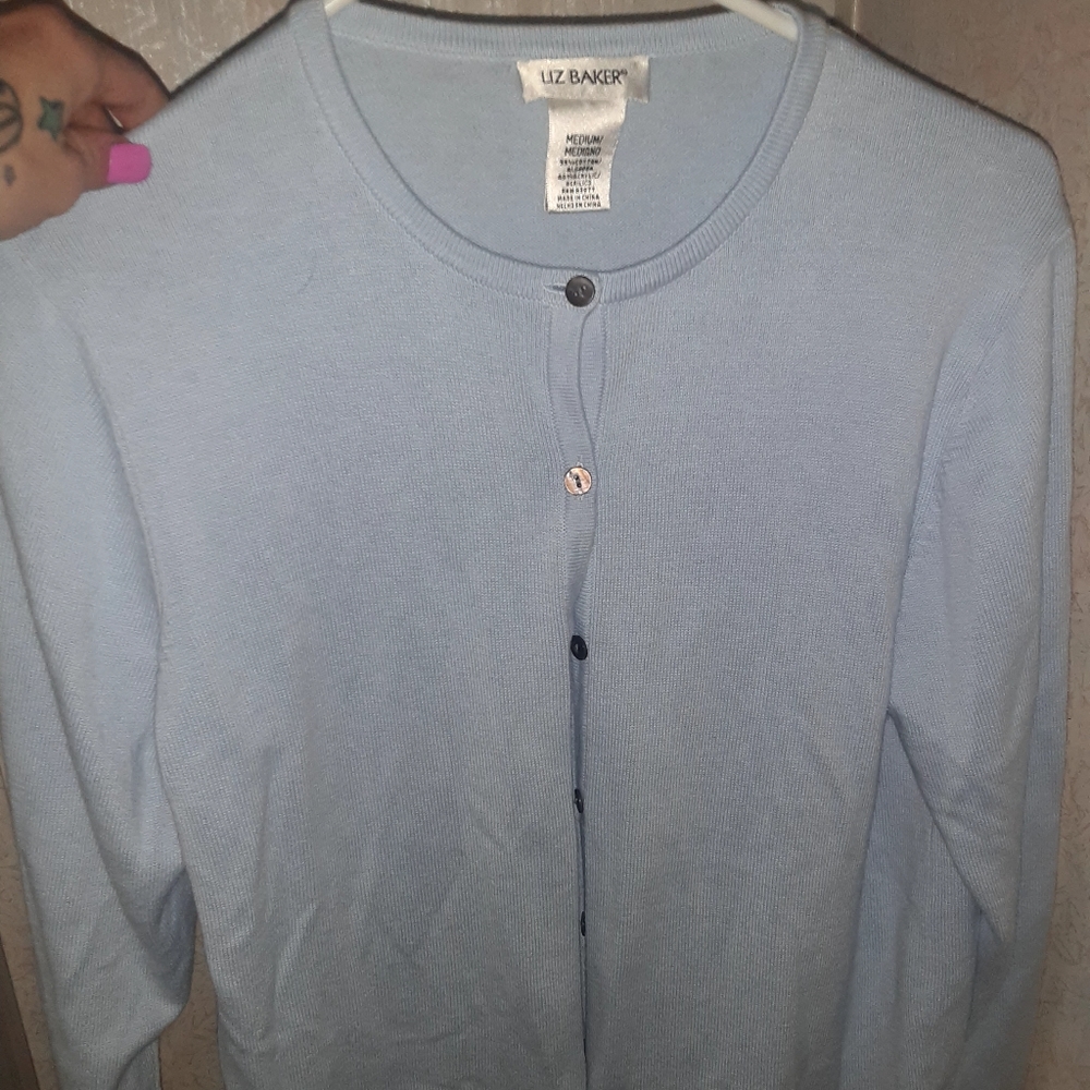 Women's Medium Liz Baker Button Up Blouse